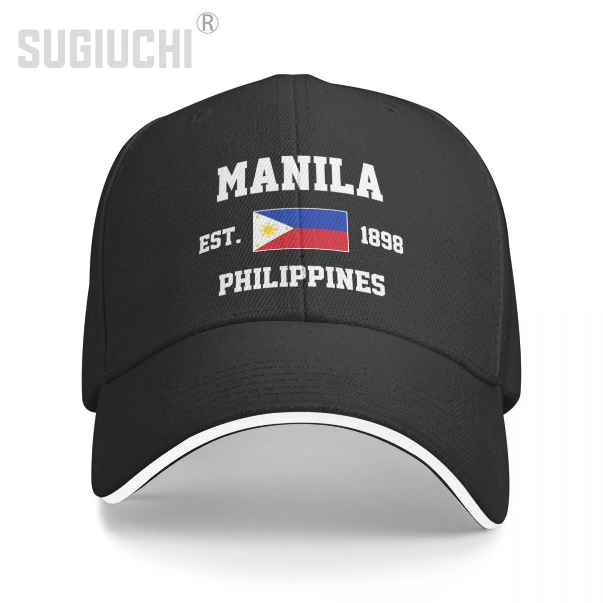 Baseball Cap Philippines EST.1898 Manila Capital Men Women Unisex Hip Hop Sandwich Caps Snapback Golf Hat Fishing