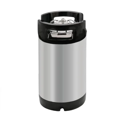Bucket  Ball Lock Type 1.75 Gal Beer Keg Rubber Handle Barrel Stainless Steel Homebrew Growler Leak Proof Top Lid Beer