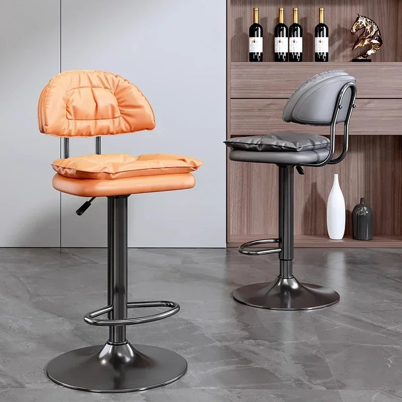 Sillas de Bar nórdicas modernas, taburete alto giratorio para oficina, sillas de Bar ajustables, muebles de Bar de diseño minimalista, Banqueta