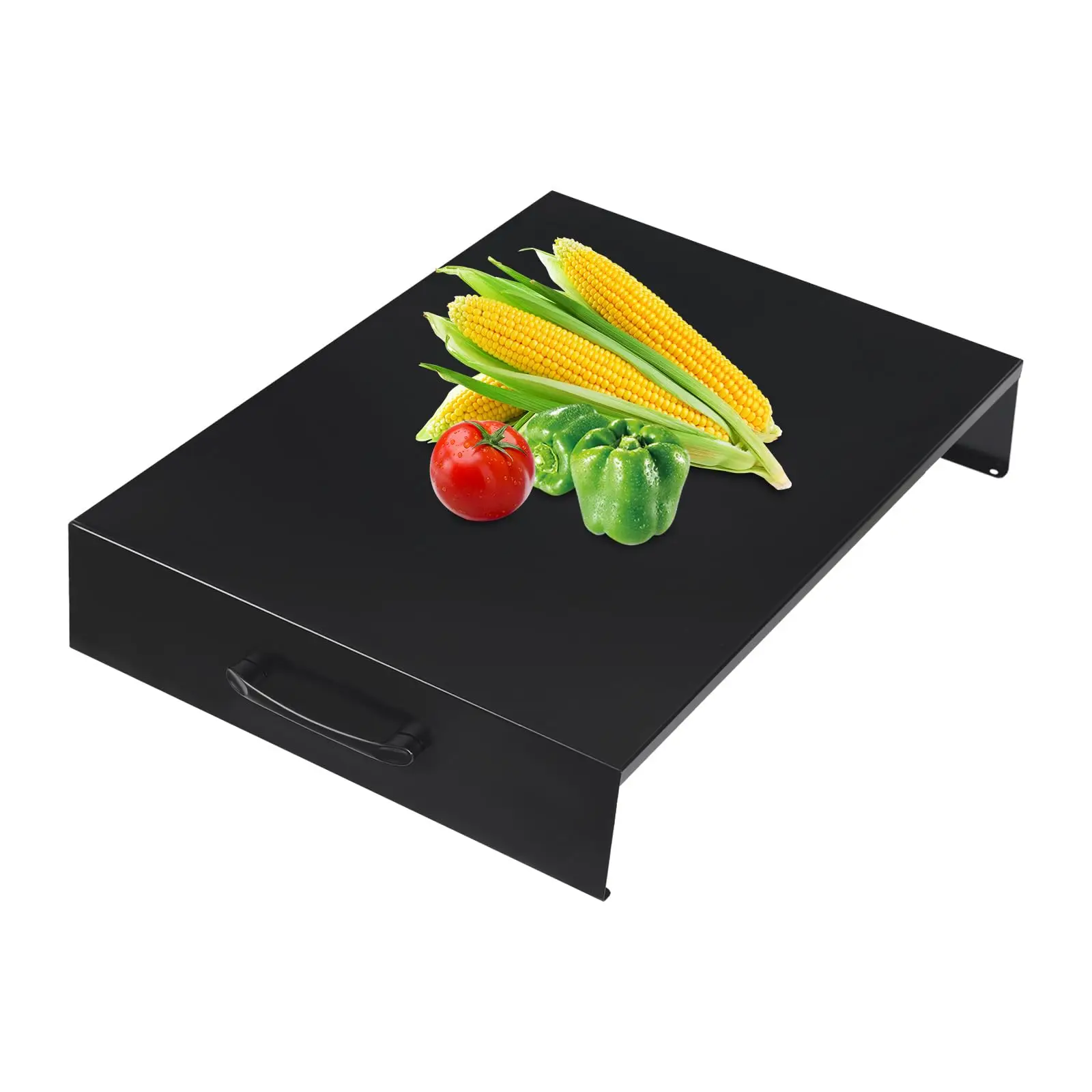 

Верхняя крышка печи из углеродистой стали, L 21,26 дюйма X W 14,57 дюйма X H 3,54 дюйма Крышки печи с лапшой и ручкой Защитная крышка газовой плиты B