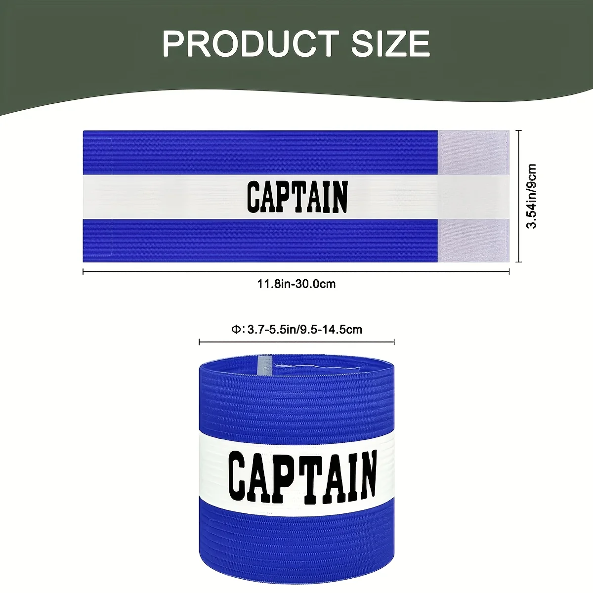 6Pcs Adjustable Captain Armband Elastic Sports Captain Arm Band for Football Soccer Team Training Match view 3