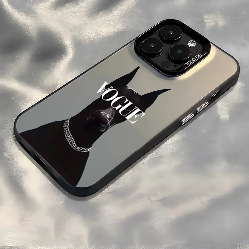 Phone Case IMD-V-VOGUE-Cover Color Silver Shell For IPhone 16 15 14 13 12 11 X XR Pro Max Plus