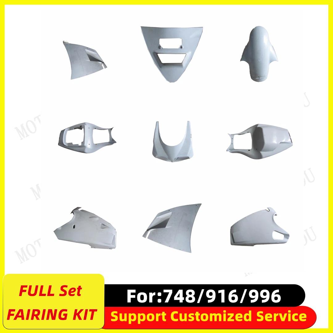 

Fairing Kit Fit For Ducati 748 916 996 Full Set Motorcycle Fairings Unpainted Bodywork Kits New ABS Plastic