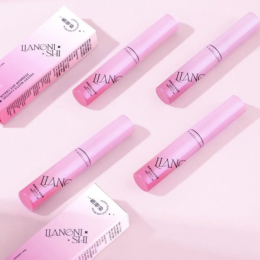 Natural 4 Colors Dyeing Eyebrow Cream Non-smudge Waterproof Lashes Mascara Long-lasting Sweat-proof Eyebrow Cream Makeup Gift