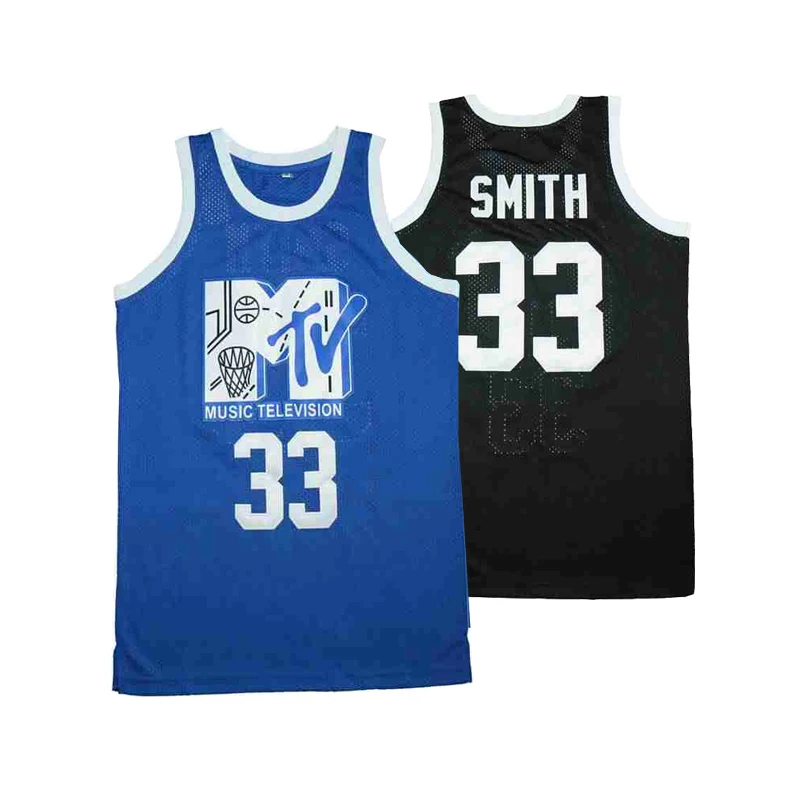 

Men Basketball Jerseys Rock N Jock Will Smith 33# Jersey Sewing Embroidery Outdoor Sports High-quality Black Blue New 2023