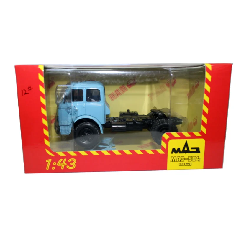 Литой под давлением масштаб 1:43, MAZ 504, русский макси-грузовик, трактор, старый транспортер, модель автомобиля из сплава, Коллекционная игрушка, подарок, сувенирный дисплей