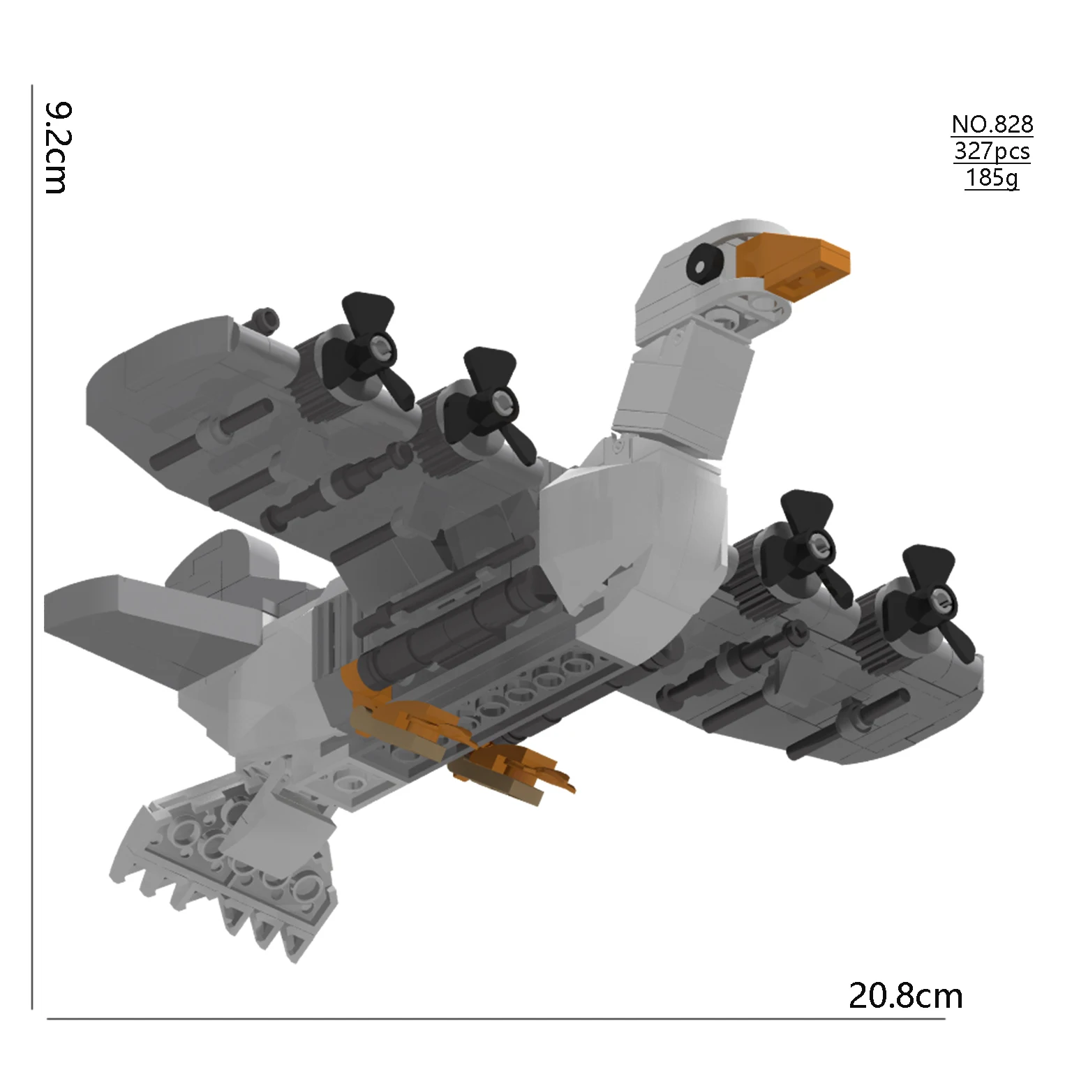 حار AI تونغ تونغ الصحور اللبنات الإيطالية Brainrot عصا خشبية لعبة لعبة MOC القرش سطح المكتب الديكور جمع مضحك هدية #4
