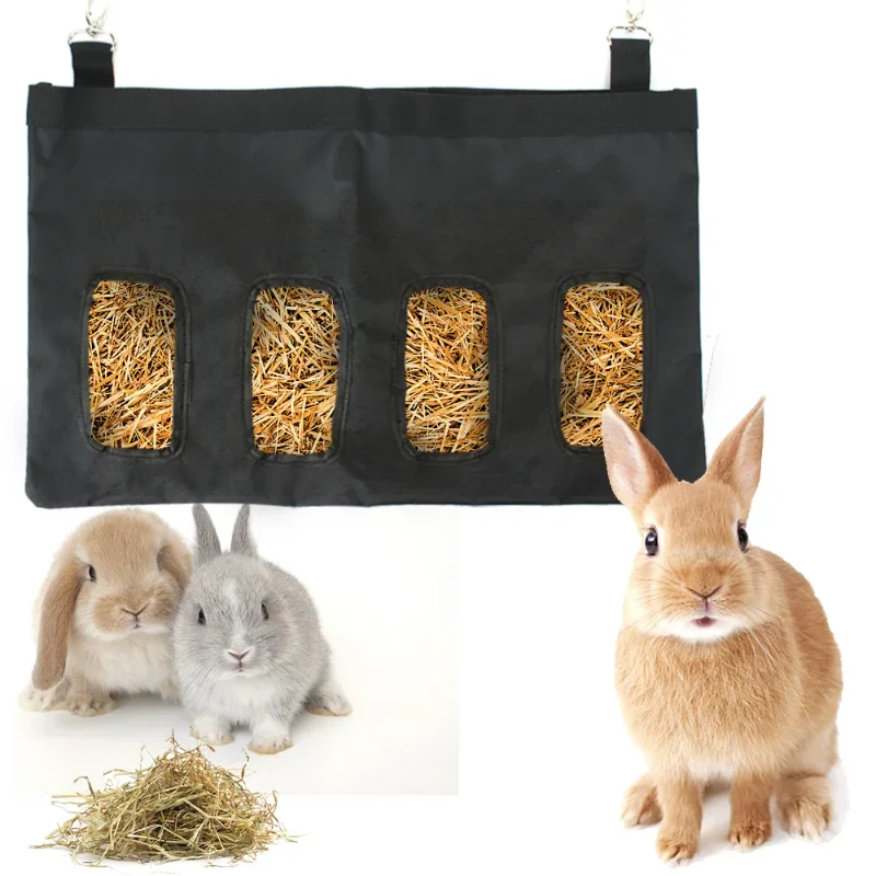 

Feeding Dispenser Container Hanging Pouch Feeder Holder For Rabbit Guinea Pig Small Animals Pets Pet Supplies Hay Bag