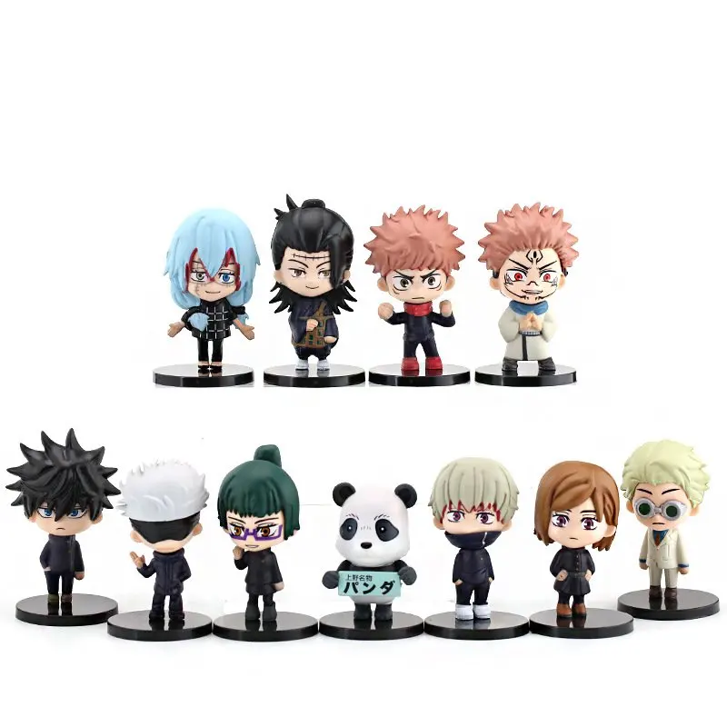 11 قطعة/المجموعة أنيمي Jujutsu Kaisen شخصيات Satoru Gojo نموذج اللعب 7 سنتيمتر Itadori يوجي Fushiguro Kugisaki Geto Ryomen #3