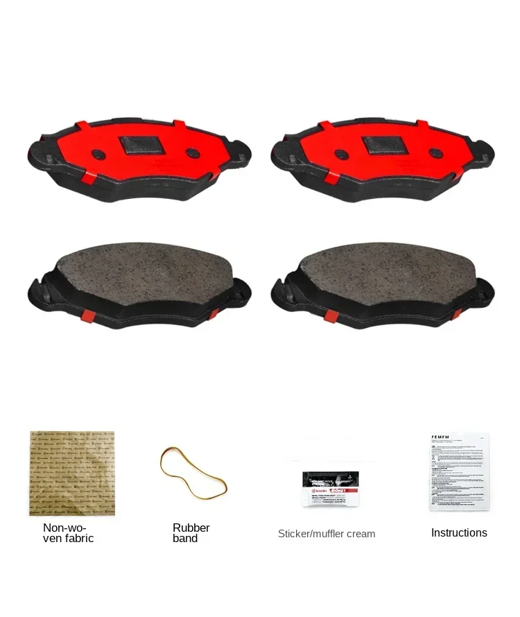 Ceramic front brake pads FOR Peugeot 206/207/Citroen C2