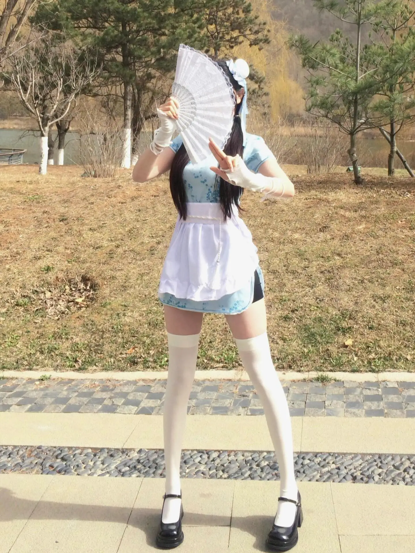 Novo chinês sle dr loween cisas cosplay orm macio menina empregada saia ort uso diário