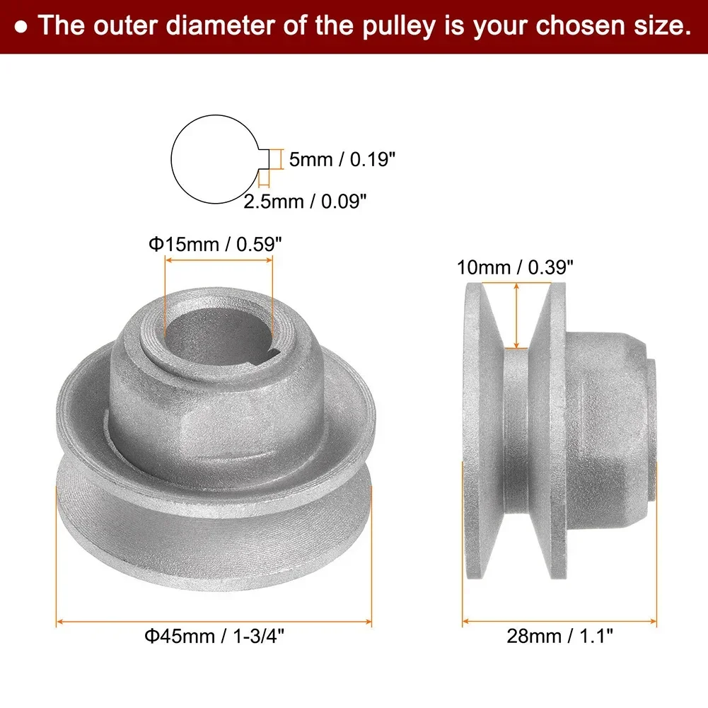 2pcs Metal Industrial Sewing Machine Clutch Motor Pulley DIY Craft Motor Pulleys Clutch Motor Pulley  45*28mm