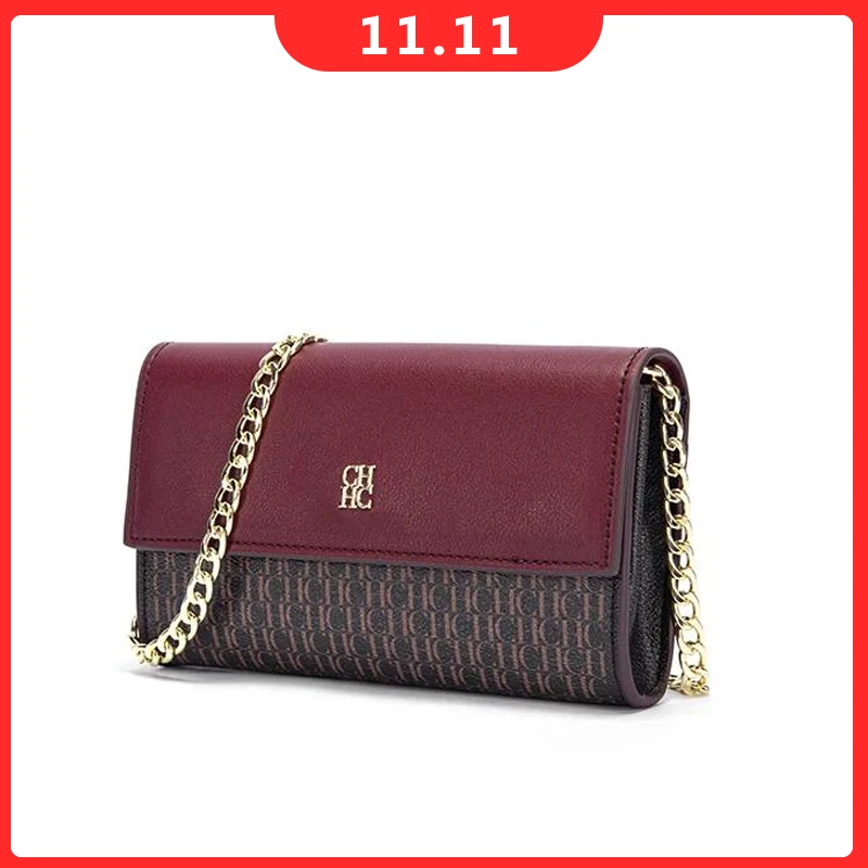 

CH Изысканное мастерство, женская сумка через плечо, легкая, роскошная дизайнерская сумка на цепочке, женская сумка на цепочке с буквами и цветными элементами