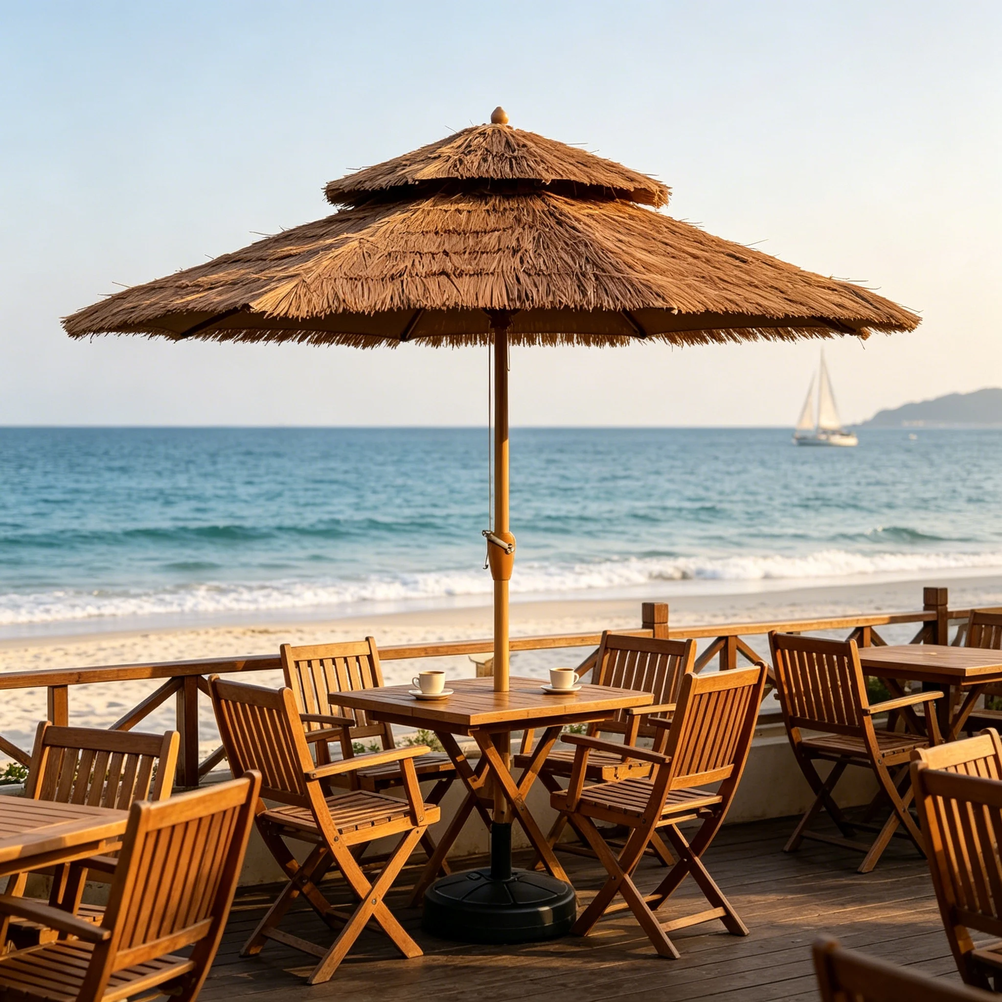Outdoor Furniture For Cafe - Commerciële parasolvoeten, terrasparasol, zonne- en windbestendig,