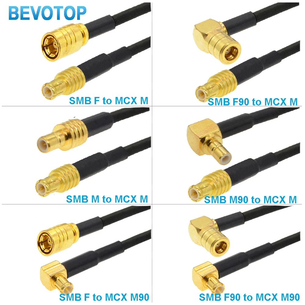 1PCS SMB Male to MCX Male RG174 Pigtail Cable Coaxial Jumper Extension Cord for Car Radio DAB Aerial Antenna