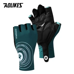 AOLIKES 1 Pair New Cycling Half Finger Gloves Anti-slip Bicycle Mittens Racing Road Bike Glove MTB Biciclet Guantes Ciclismo