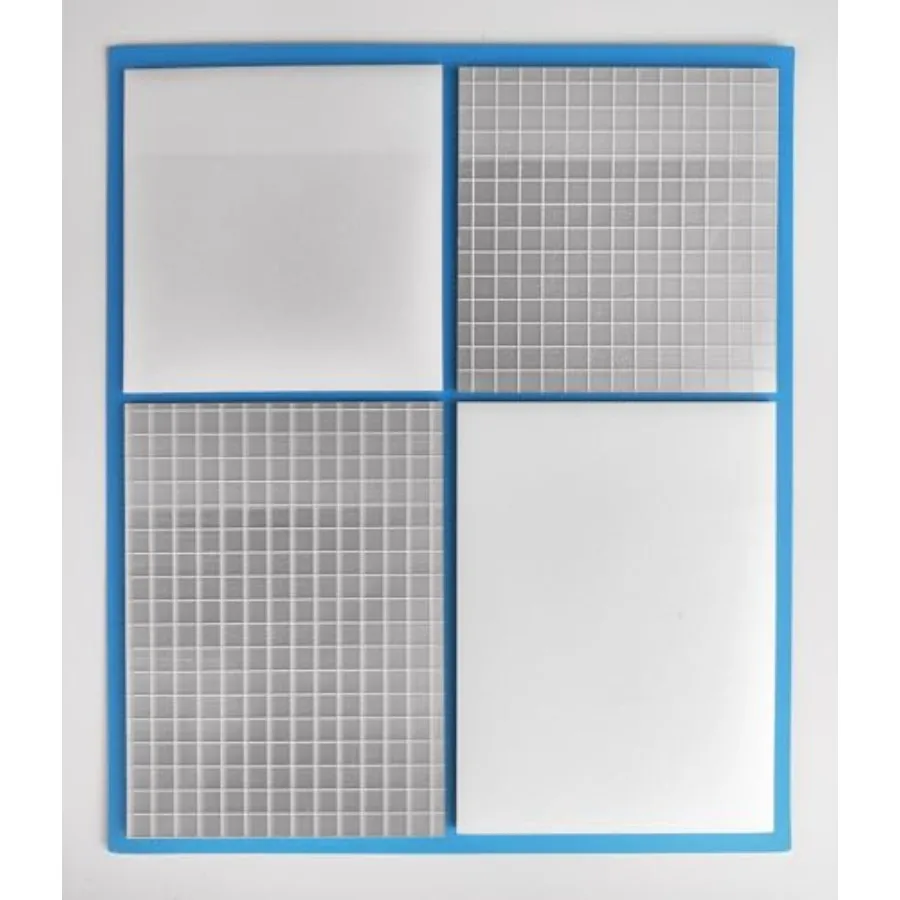 Transparent Sticky Notes Frosted and Grid 75x75mm 75x105mm 4 Pads 160 Sheets Plastic Reusable Waterproof Translucent Self-Stick