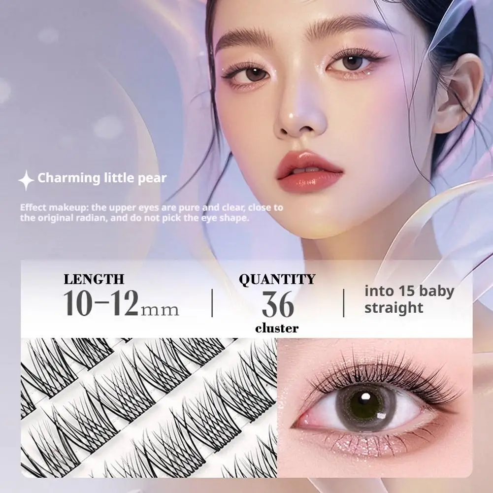 Starlight menina cílios adesivos sem cola cílios postiços inferiores com efeito realista natural sob kit de extensões de cílios