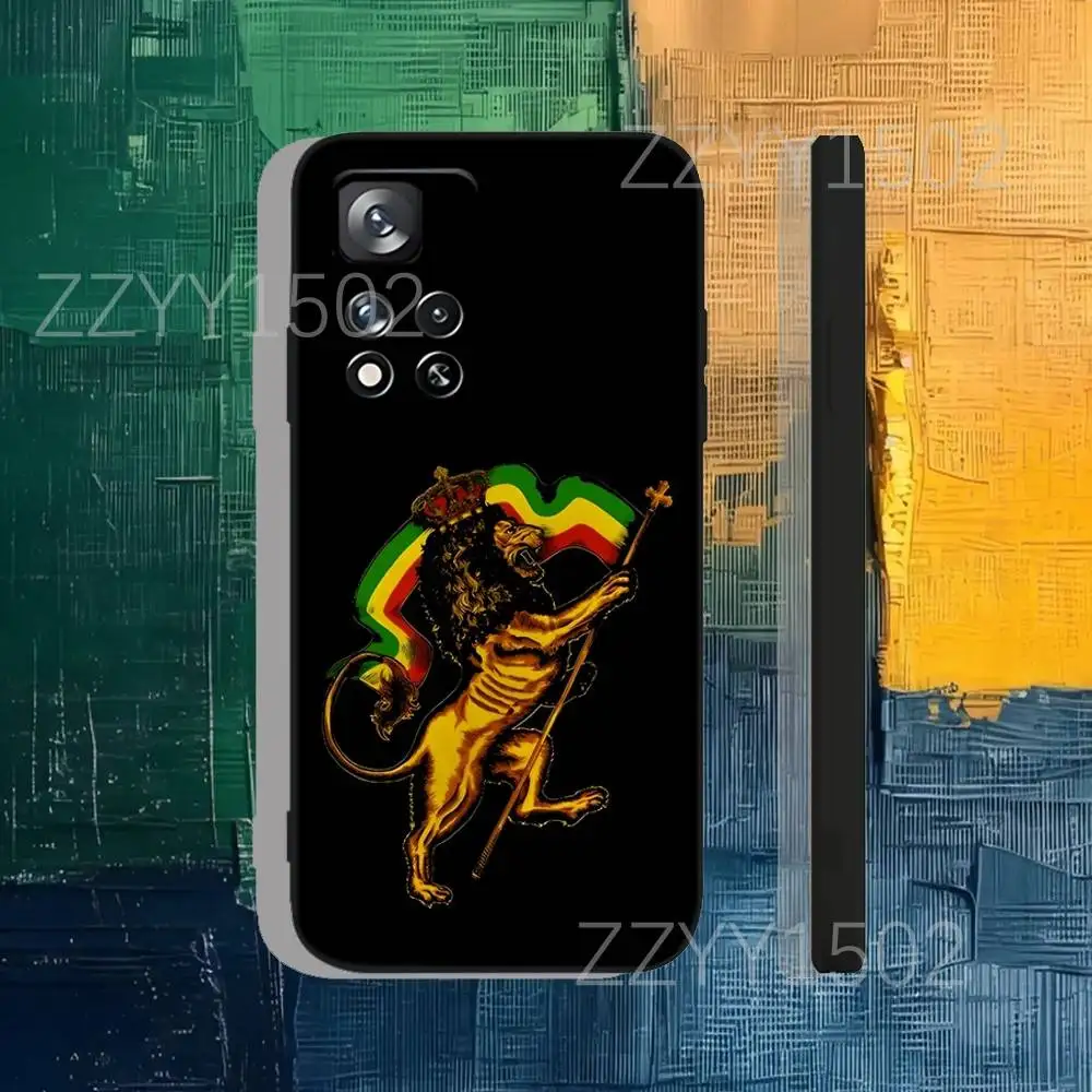 حافظة هاتف Bob Marley Rasta Lion لهاتف سامسونج S25، S24، Ultra، S20، S30، Plus، S22، S23، Ultra، Plus، 5G سيليكون أسود ناعم #4