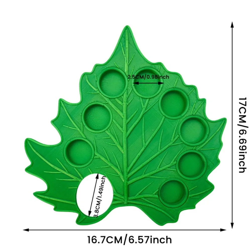 Portable Green Leaf Watercolor Palette Reusable Removable Paint Palette Plant Shape Drawing Tool Oil Paint