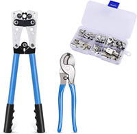 HX-50B Crimping Pliers Kit Tube Terminal Crimper Hex Crimp Tool Multitool Battery Cable Lug Cable Hand Tools 6-50mm² AWG 10-0