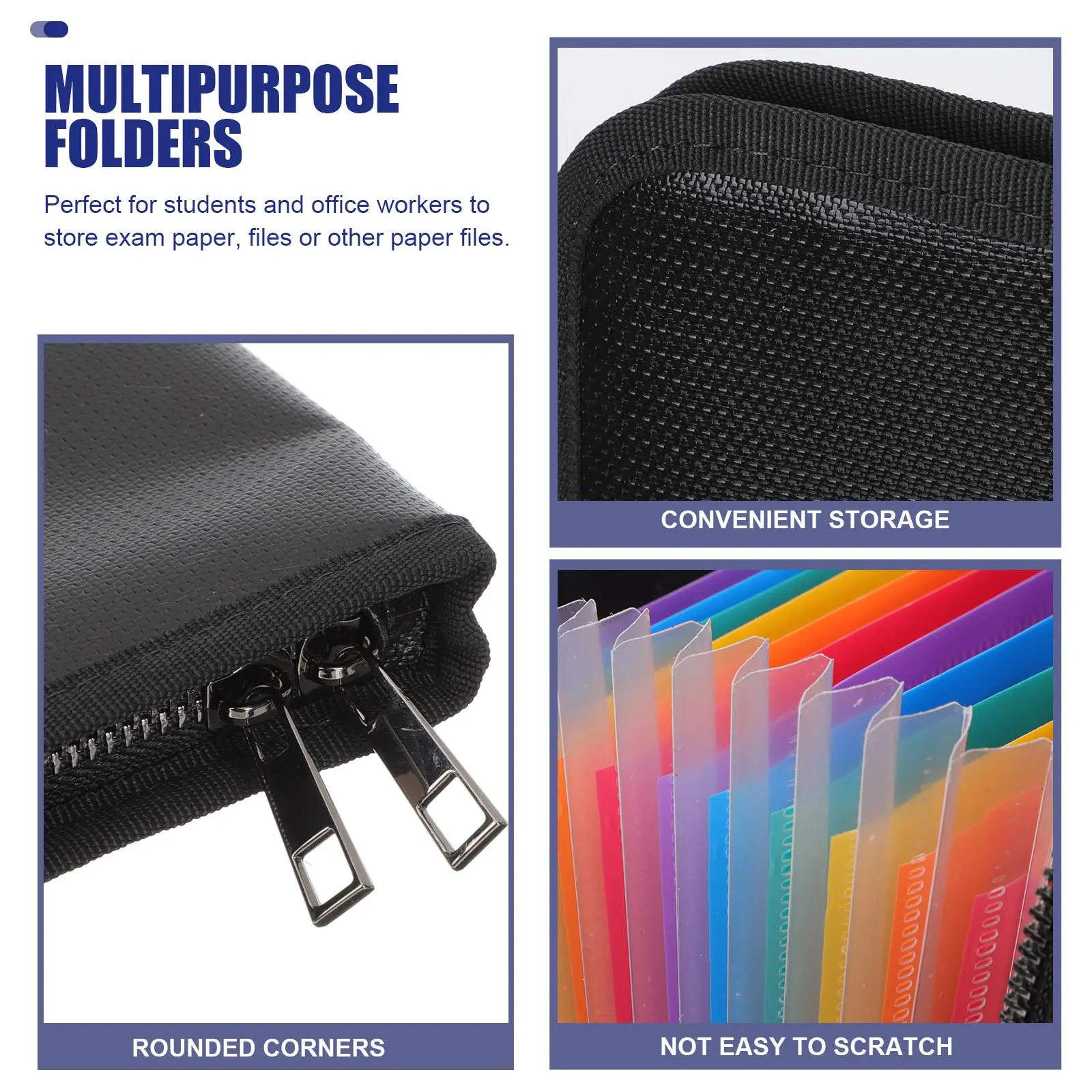 Organisateur de documents ignifuge, tissu en Silicone liquide, dossier de rangement en PVC, 13 poches, petite classeur pour bureau et maison