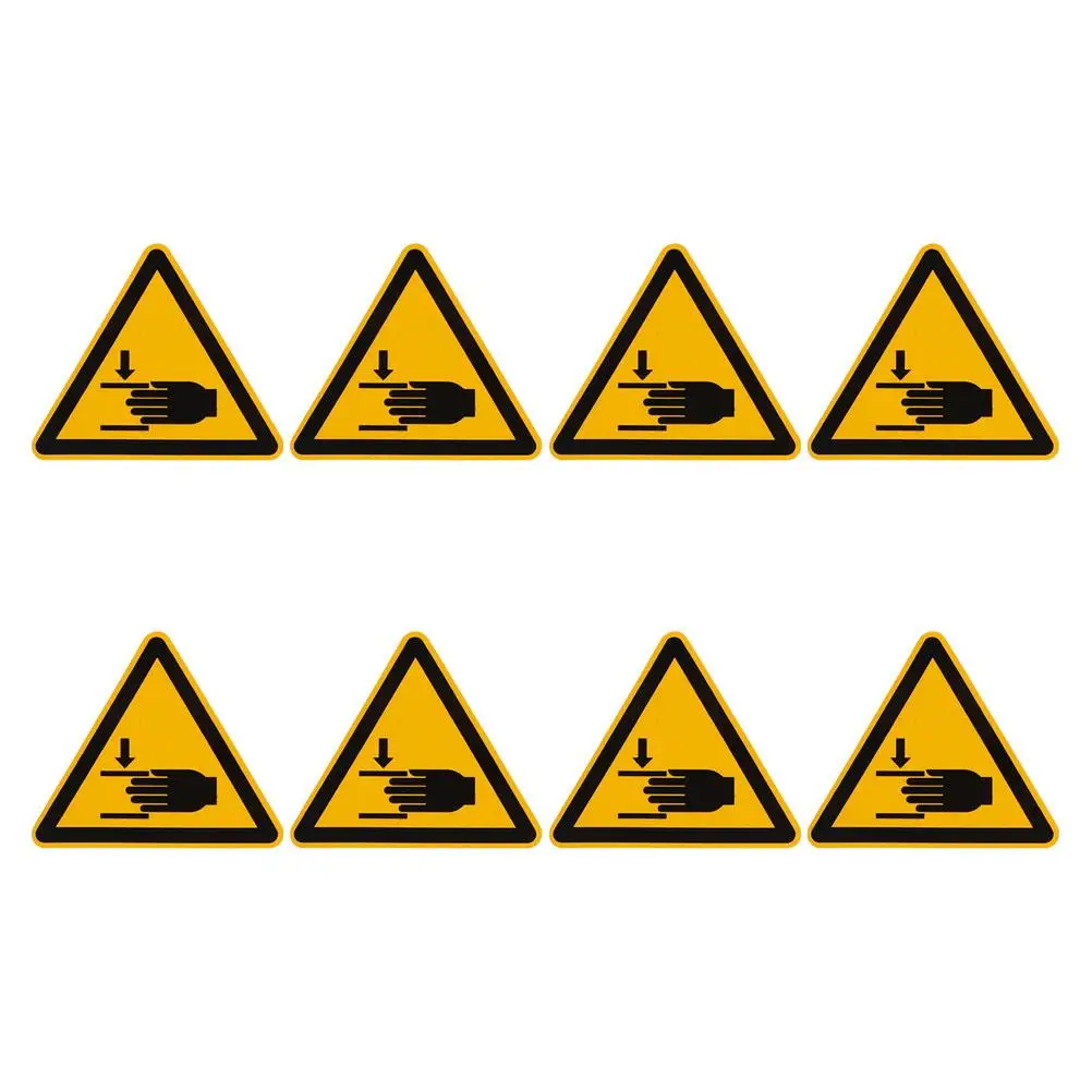 8 PCS Warning Label Sticker Electrical Stickers Security Caution Labels Safety Refrigerator Sign