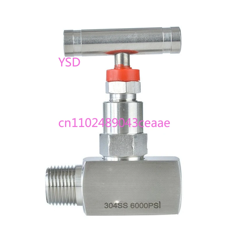 

HNV-N08MF Needle Shut-Off Valve - NPT1/2" Threaded, 304 Stainless Steel, High-Temp & Pressure