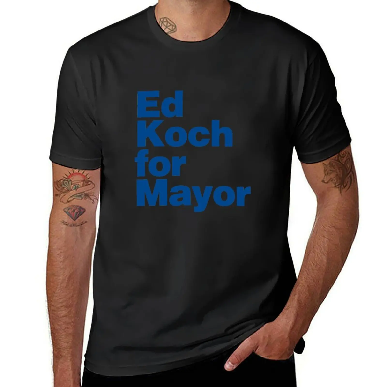 Ed Koch For Mayor T-Shirt tops boys whites Aesthetic clothing funnys mens graphic t-shirts funny