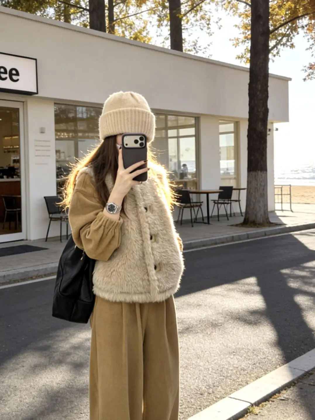 

Женский теплый жилет из меха ягненка, модный универсальный осенне-зимний дизайн, утягивающая верхняя одежда, круглый Ne на одной пуговице...