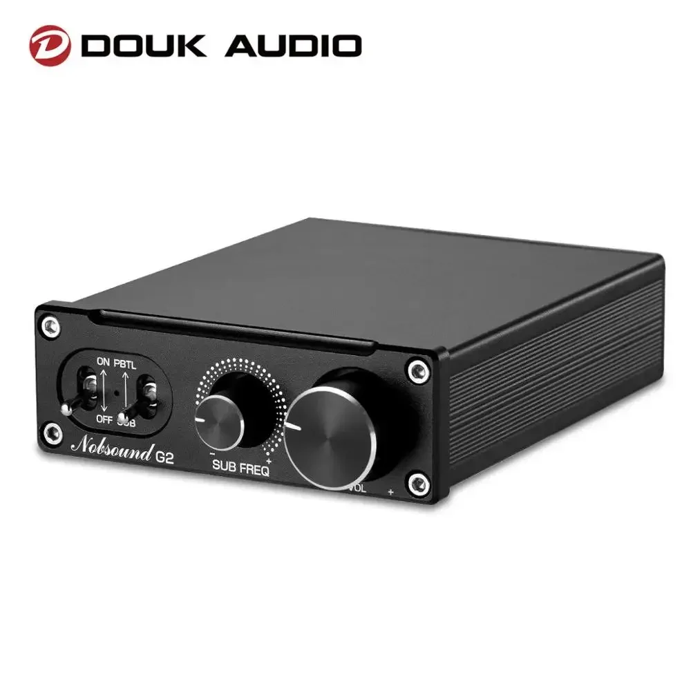 Douk Audio G2 Mini Mono Channel Subwoofer Full-Frequency HiFi 100W Digital Amplifier Desktop Stereo Audio Amp