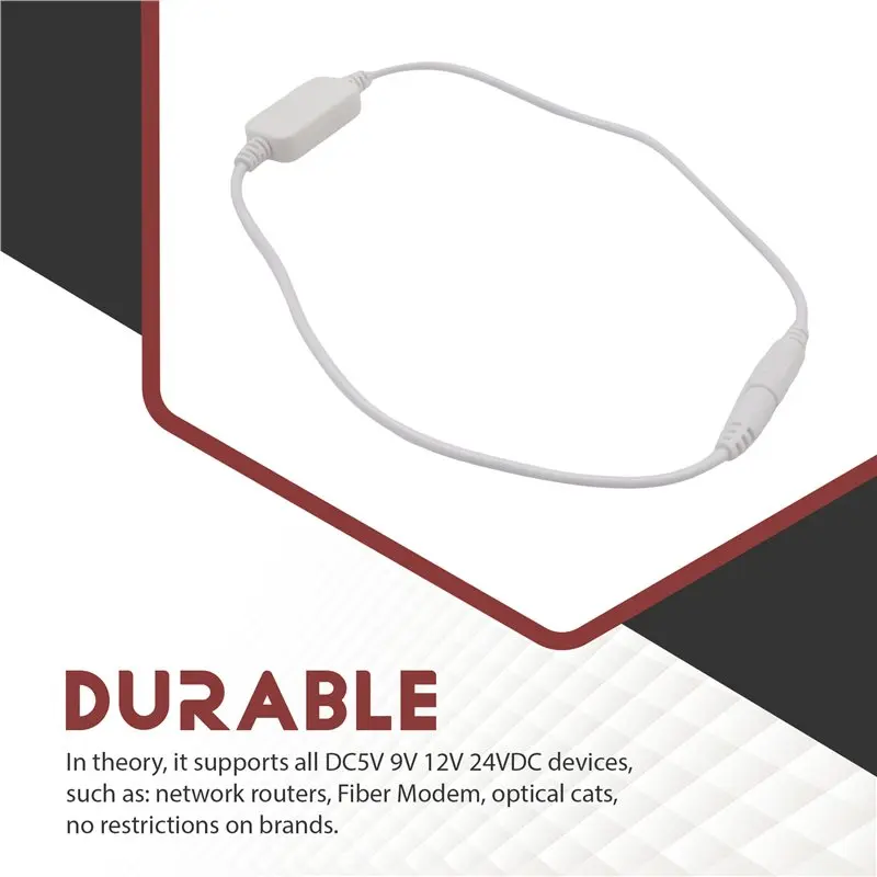 24 Hour Auto Reboot Router DC Power Timing Fiber Modem Router DC Power Manager 1 Piece White-A54R