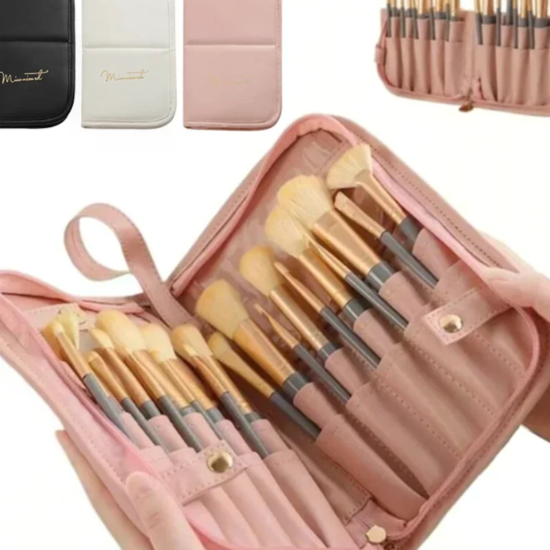 

Чехол для кистей для макияжа, держатель для кистей для макияжа, дорожная водонепроницаемая косметичка, складная чашка для макияжа на молнии, сумка для кистей для макияжа