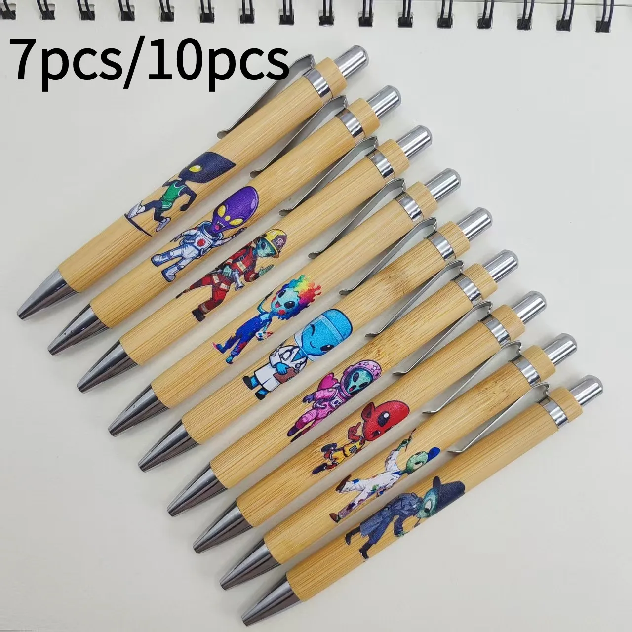 

7pcs/10pcs Various professions Alien shaped ballpoint pens Student writing signature stationery