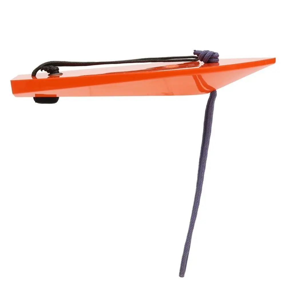 Plastic Fishing Trolling Board Orange with Blue Wire Trolling Diving Board Swinging Multiple sizes Fishing Diving Board