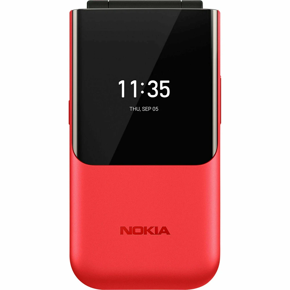 Nokia 2720 4G Flip Phone 2SIM 2.8-inch 1500mAh Bluetooth 3.5mm Headphone Jack WiFi MP3/MP4 Dual Core Snapdragon 205 Nokia2720