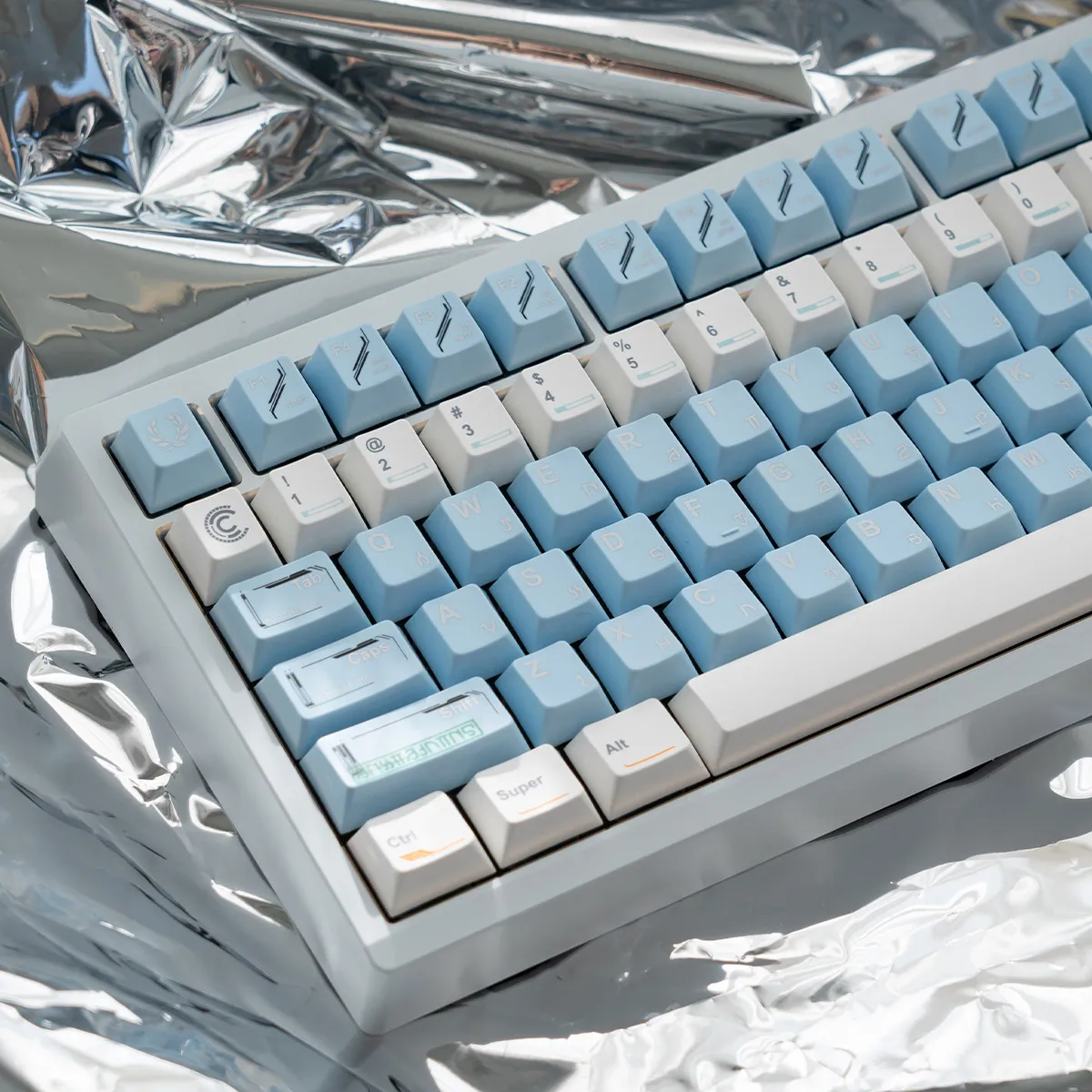 

Клавиши TapTempo SpaceStation, профиль Cherry, сублимационная печать, PBT-клавиши для механической клавиатуры MX, Wooting GH60