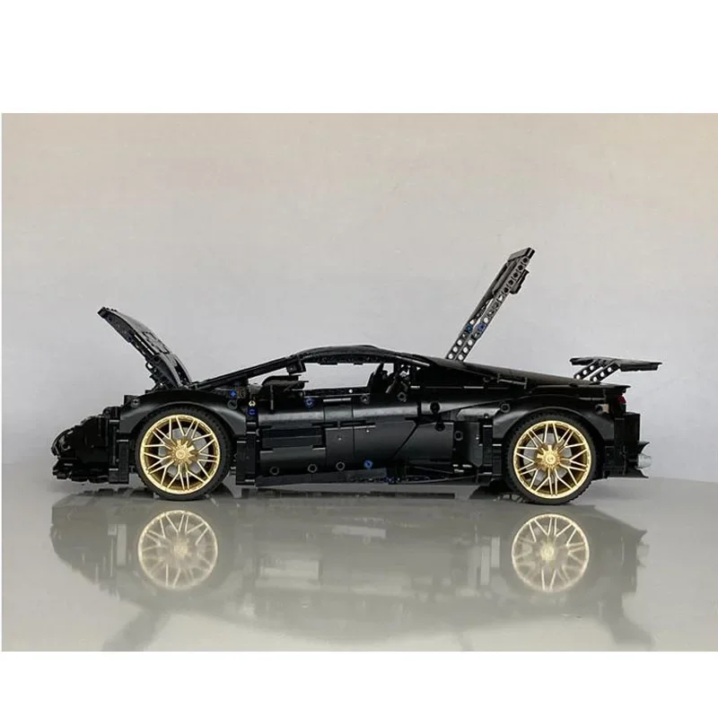 Supercoche a escala 1:8 para niños, modelo de tecnología de MOC-132159, bloques de construcción, coche deportivo de potencia RC, juguete de montaje, regalo de cumpleaños