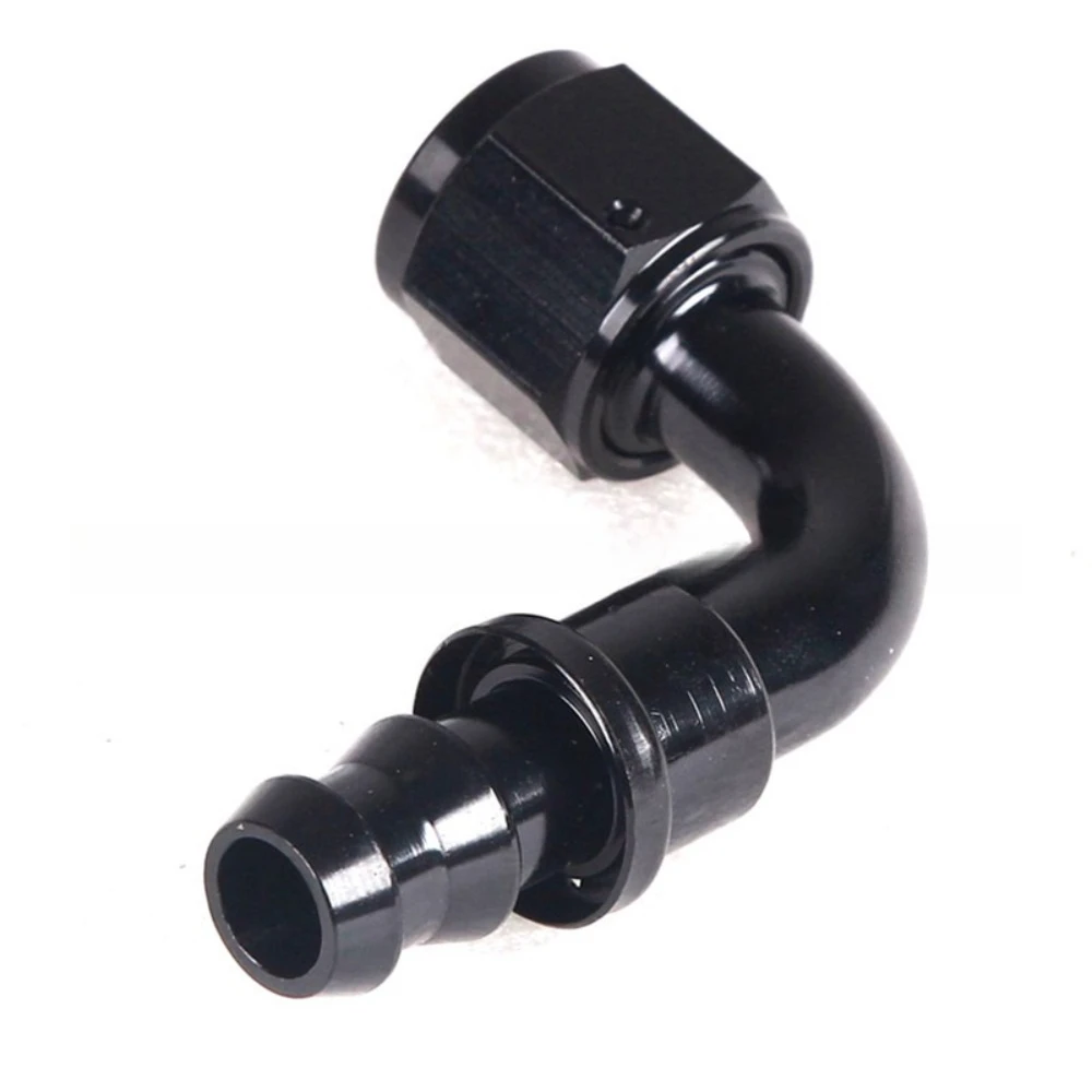 

AN6 45-Degree Elbow, Oil Cooler Modified High-Pressure High-Flow Oil Pipe Fitting, Inverted Oil Pipe Connector, Black