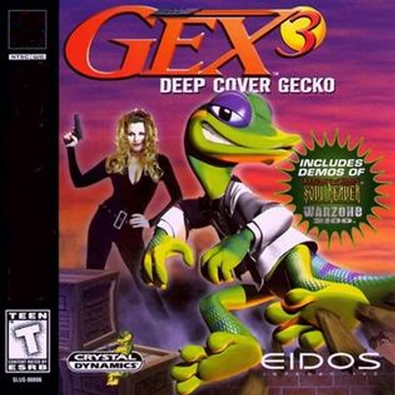 

PS1 Gex 3 With Manual Copy Disc Game Black Bottom Unlock Console Station 1 Retro Optical Driver Video Game Part