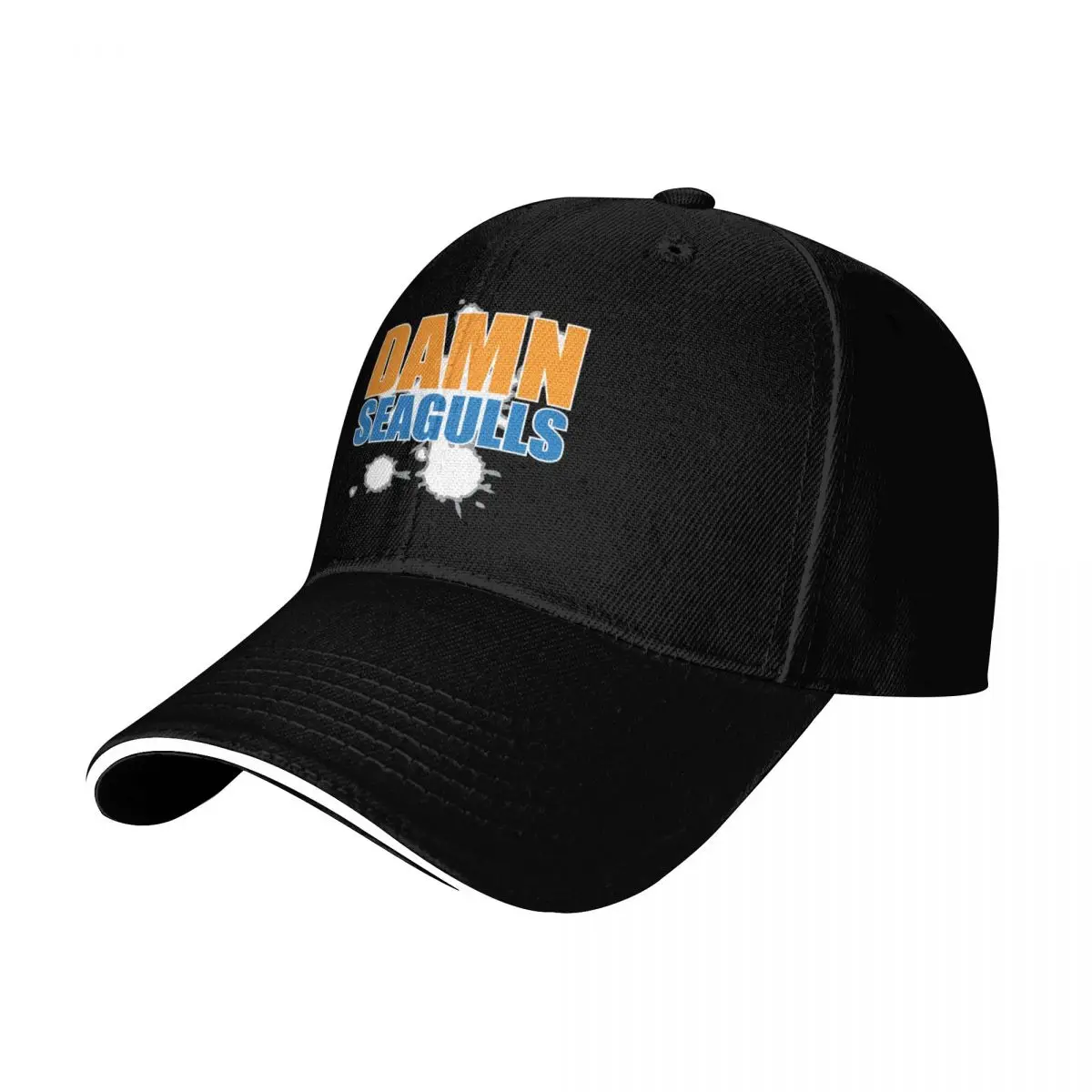 Damn Seagulls Text With Bird Poop Splatters Baseball Cap Unisex for Men Women Outdoor Golf Running Hiking Summer Beach Travel