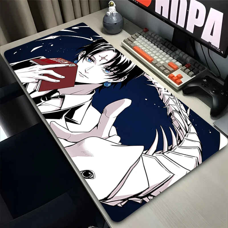 Mouse Pad Cool anime Desk Mat H-hunter x H-hunter Chrollo Gaming Mouse Mat Keyboard Pad Gamer Rug Office Mousepad Home Table Pad