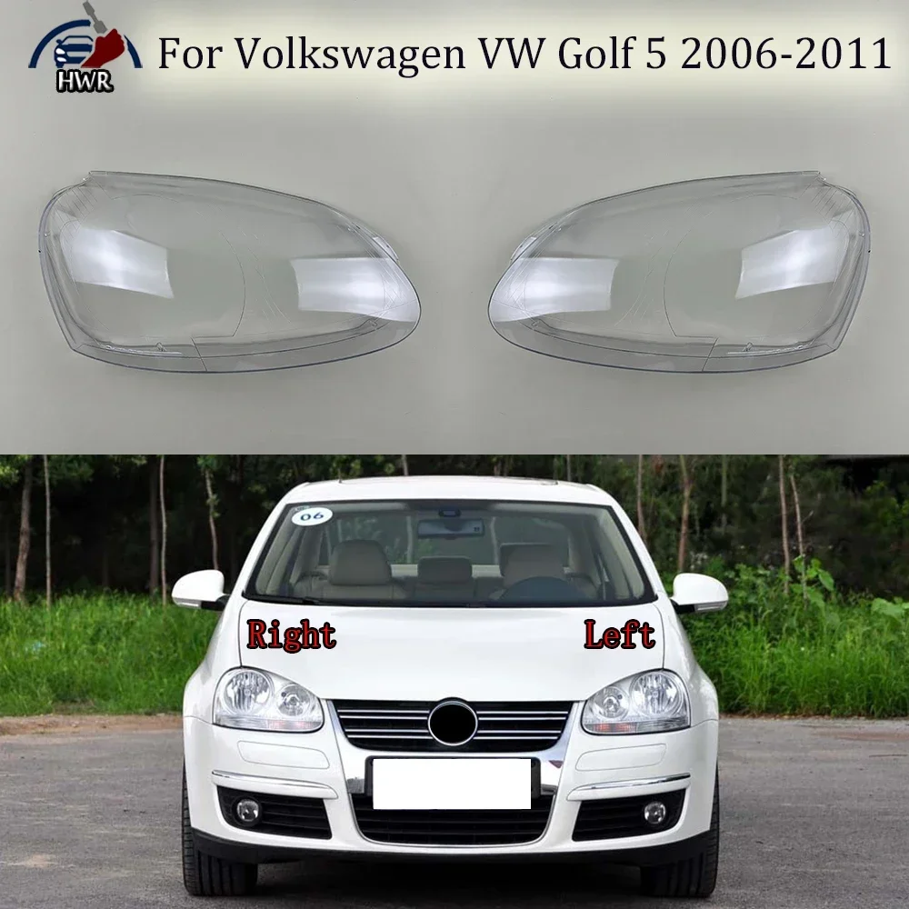 

Car Headlight Cover Lampcover Lampshade Lamp Lens Case Auto Light Caps For Volkswagen VW Golf 5 2006 2007 2008 2009 2010 2011