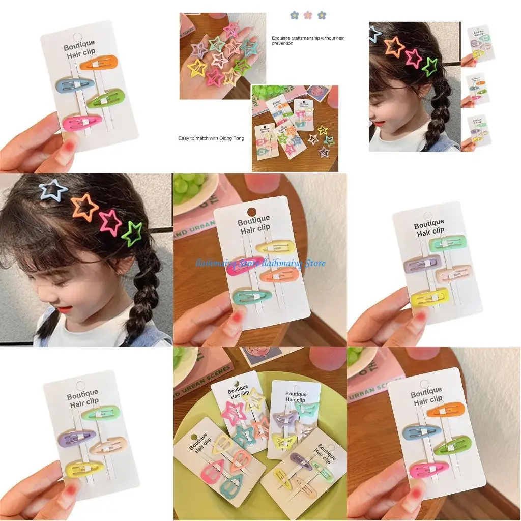 

573B Hair Clip Hair Bangs Clip Heart Barrettes Heart Bobby Pin Hair Clip