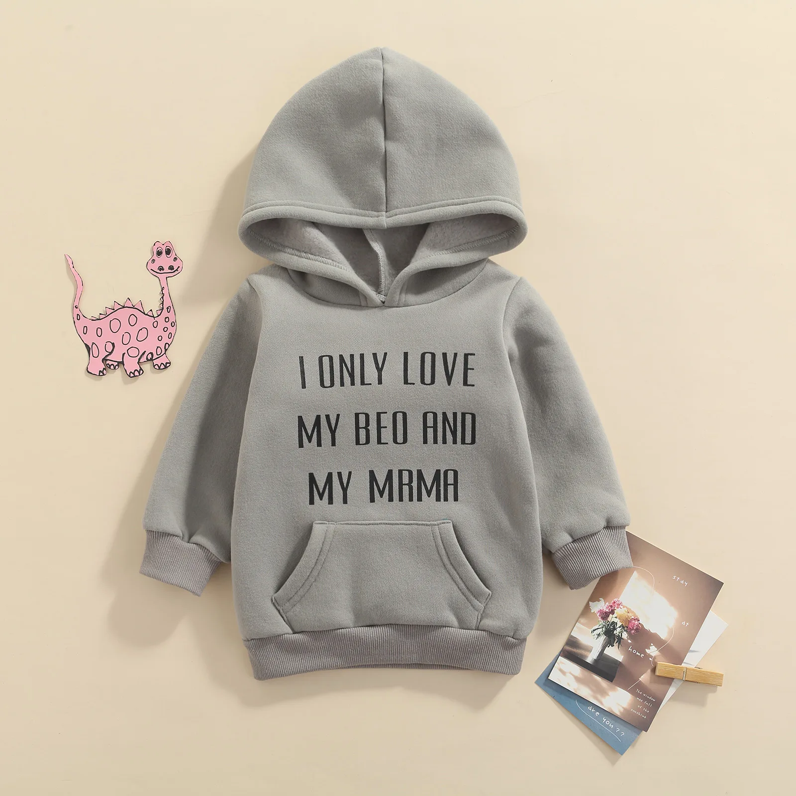Infnat Baby Girl Letter Printing Hooded Dress With Pocket Toddler Casual Long Sleeve Dress Children Cotton Casual Pullovers