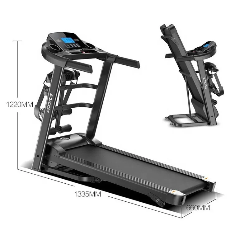 High quality Family Treadmill for body building Home Treadmill with 5-inch LCD display Folding Home Use Exercise Machine