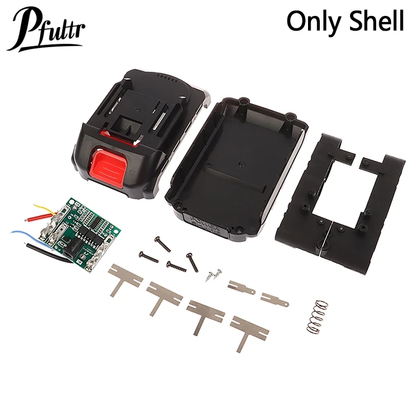 1Pcs 21V DC Lithium Battery Shell Lithium-ion Battery Charging Protection Board 5 Batteries Housing Bracket