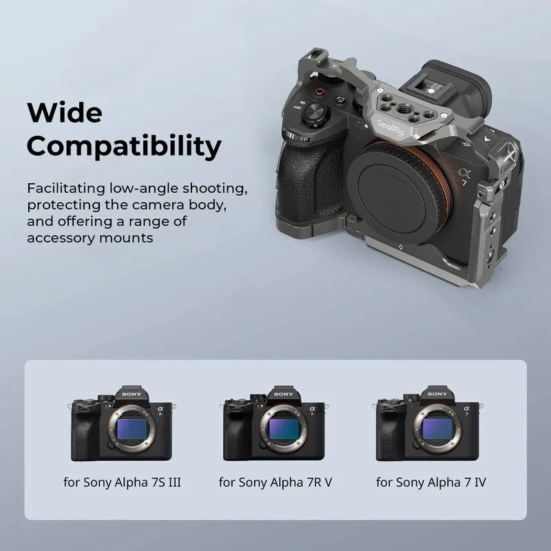 Smallrig HawkLock Kit de jaula de liberación rápida para Sony Alpha 7R V / Alpha 7 IV / Alpha 7S III Colorful Edition Cámara Cage 5042