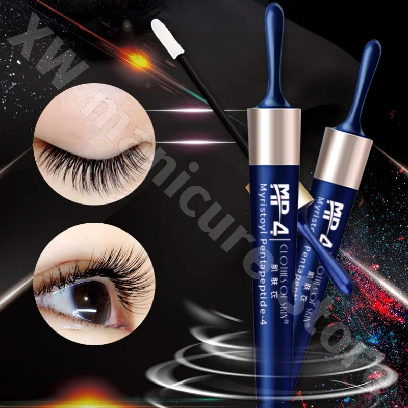 Nutmeg Eyelash Nutrition Liquid Acyl Pentapeptide Mascara Natural Long Thick Curling Polypeptide MP4 Mascara 10ml