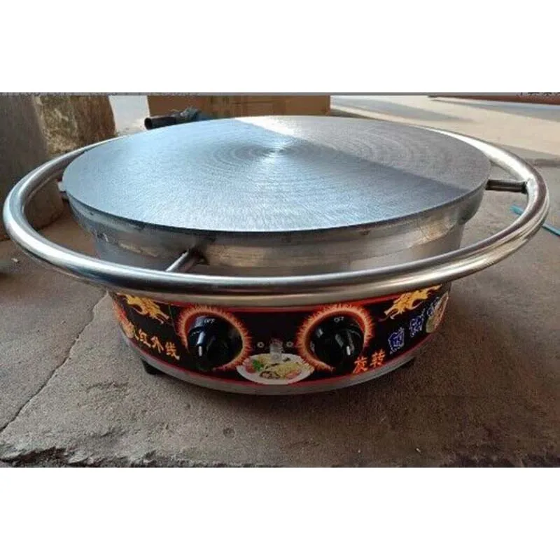 1 قطعة 45-نوع فرن الغاز الغزل فئة المقلية فطيرة الفرن يمكن أن يكون الكعكات وجبات خفيفة سلسلة 10 مللي متر سمك مزدوج التبديل التحكم